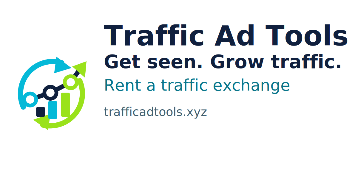Traffic Ad Tools — Get seen. Grow traffic. Rent a traffic exchange.