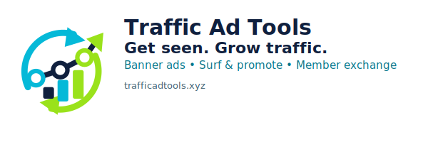 Traffic Ad Tools — Get seen. Grow traffic. Banner advertising, surf & promote.