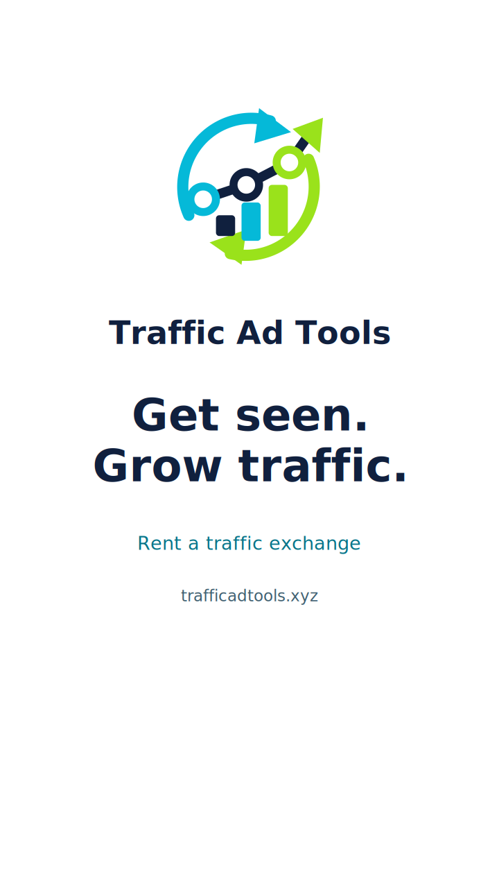 Traffic Ad Tools — Get seen. Grow traffic. Rent a traffic exchange.